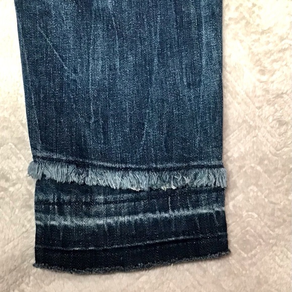 Zara Basic Z1975 Denim Skinny Lightly Distressed Raw Hem Fit Jeans EU38 US6 - Picture 8 of 16